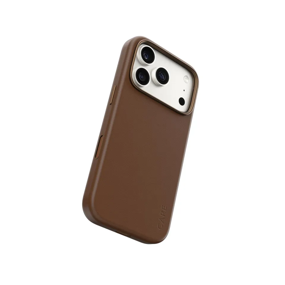 care-by-panzerglass-solo-case-veganes-leder-braun-f-r-iphone-17-pro image 1