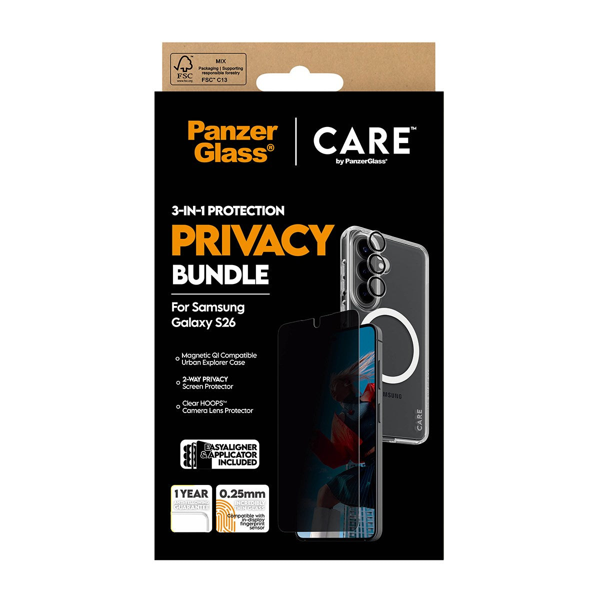 panzerglass-care-privacy-3-in-1-set-samsung-galaxy-s26 image 3