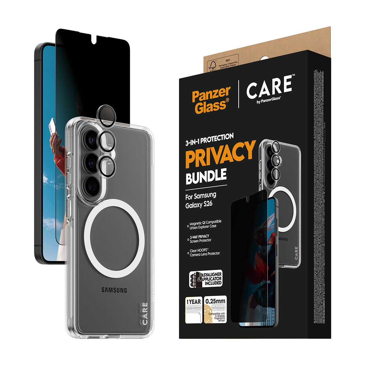 panzerglass-care-privacy-3-in-1-set-samsung-galaxy-s26 image 7
