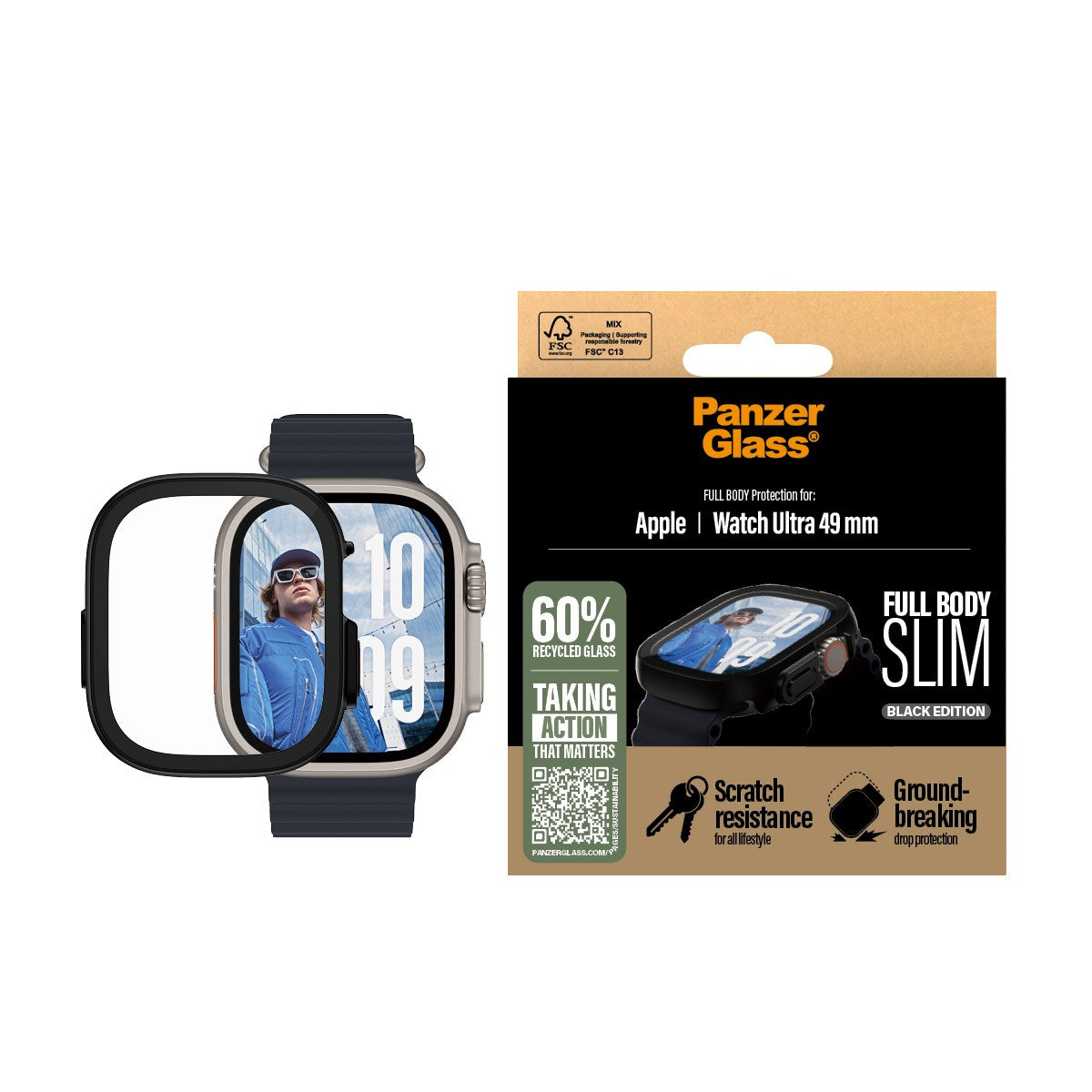 panzerglass-case-full-body-slim-schwarz-apple-watch-ultra-49mm image 2