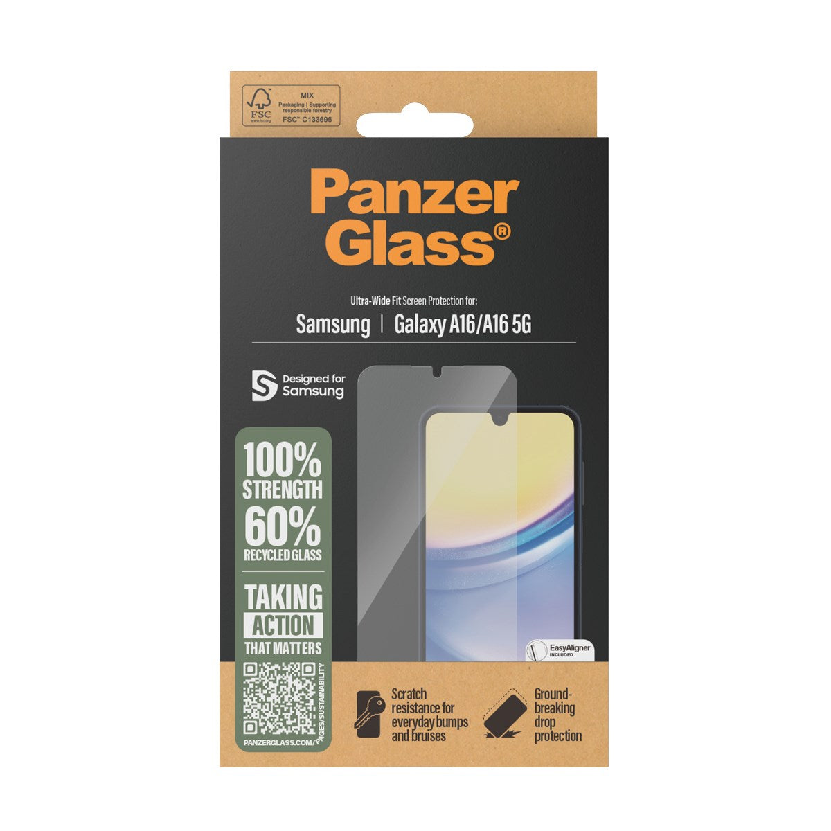 panzerglass-displayschutz-f-r-samsung-galaxy-a16-a16-5g-ultra-wide-fit-mit-easya image 3