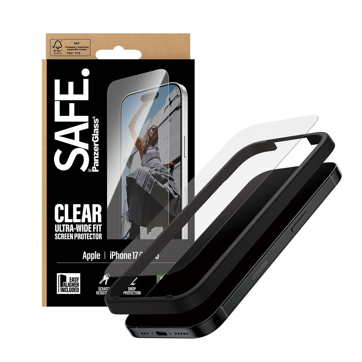 safe-by-panzerglass-displayschutz-iphone-17-iphone-16-pro-ultra-wide-fit-mit-eas image 5