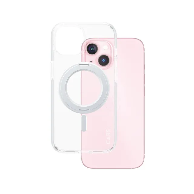 care-by-panzerglass-case-transparent-mit-silber-kickstand-magsafe-f-r-iphone-15 image 1