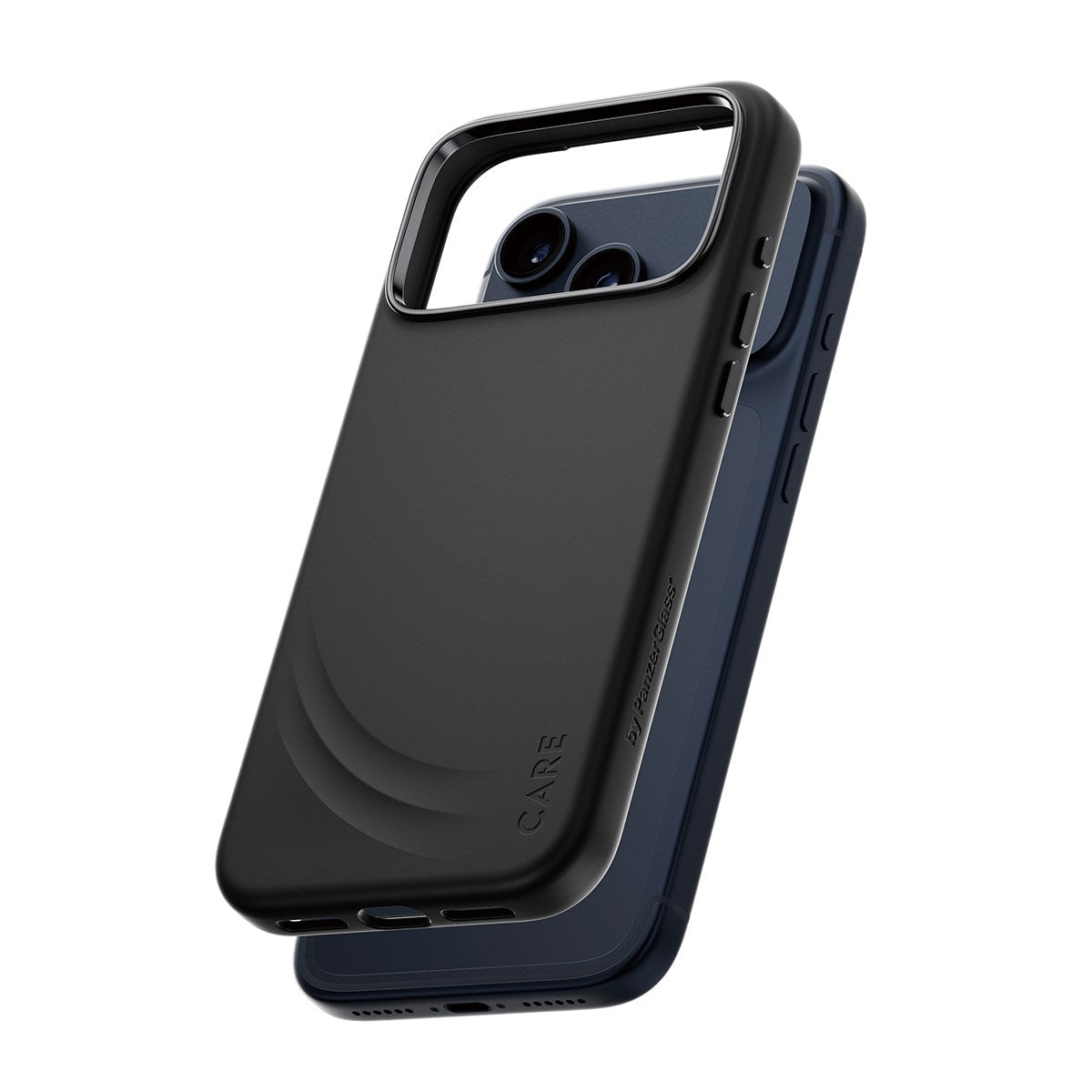 care-by-panzerglass-flow-case-schwarz-mit-haptic-button-und-magsafe-iphone-17-pr image 1