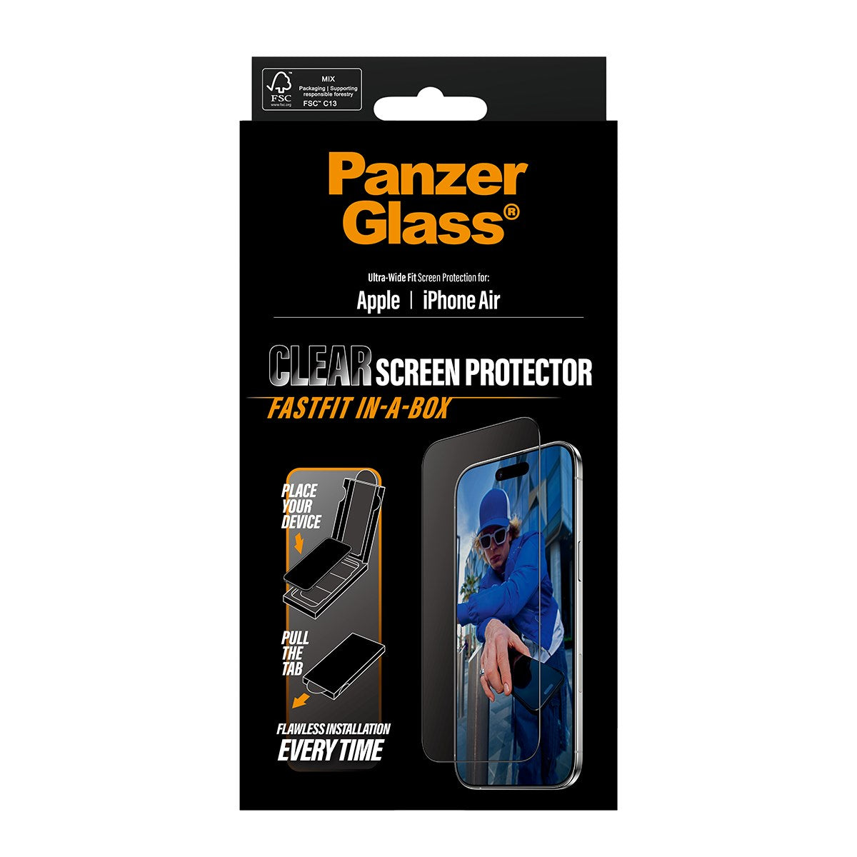 panzerglass-displayschutz-ultra-wide-fit-fastfit-in-a-box-apple-iphone-air image 3