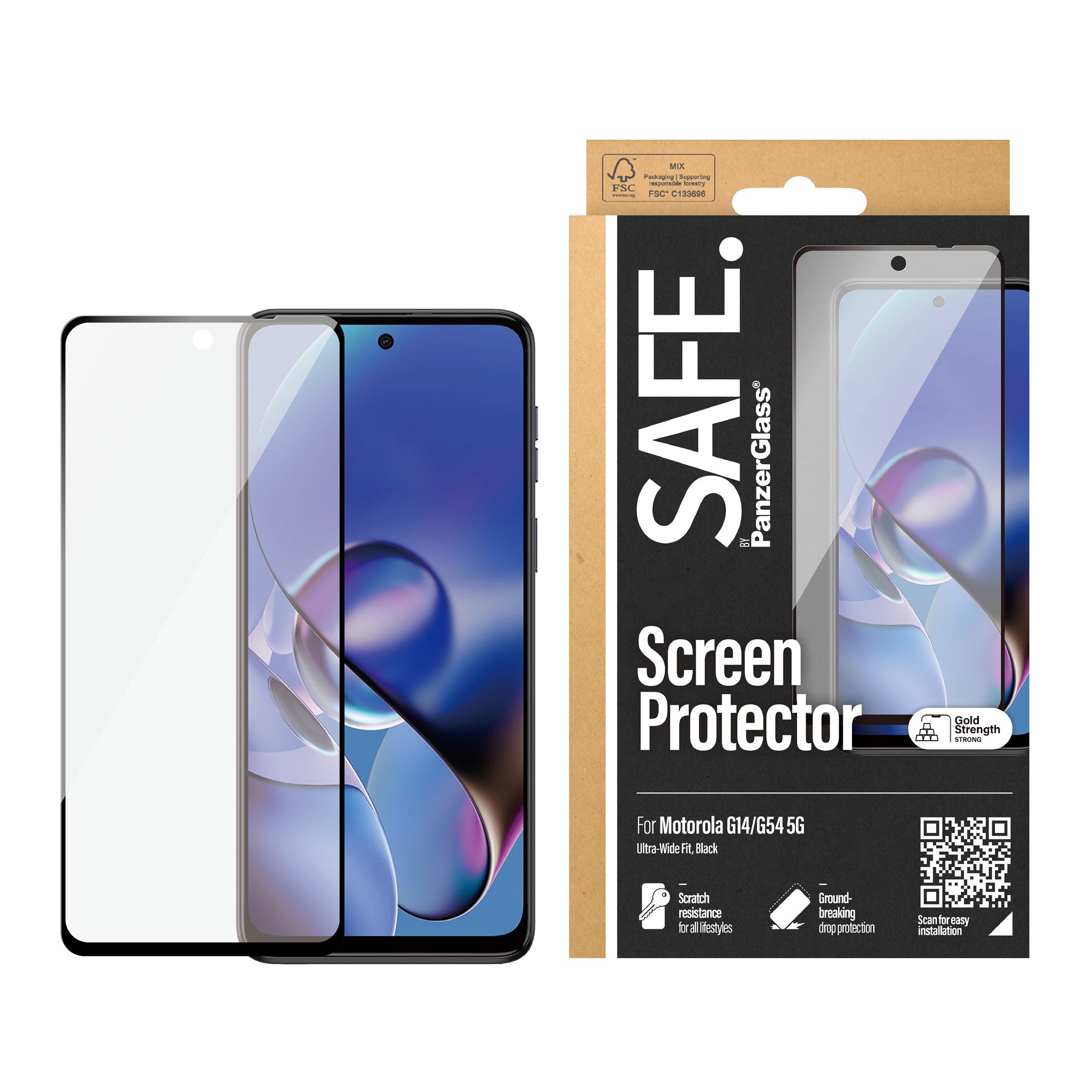 safe-by-panzerglass-displayschutz-motorola-moto-g14-4g-moto-g54-5g-ultra-wide-fi image 2