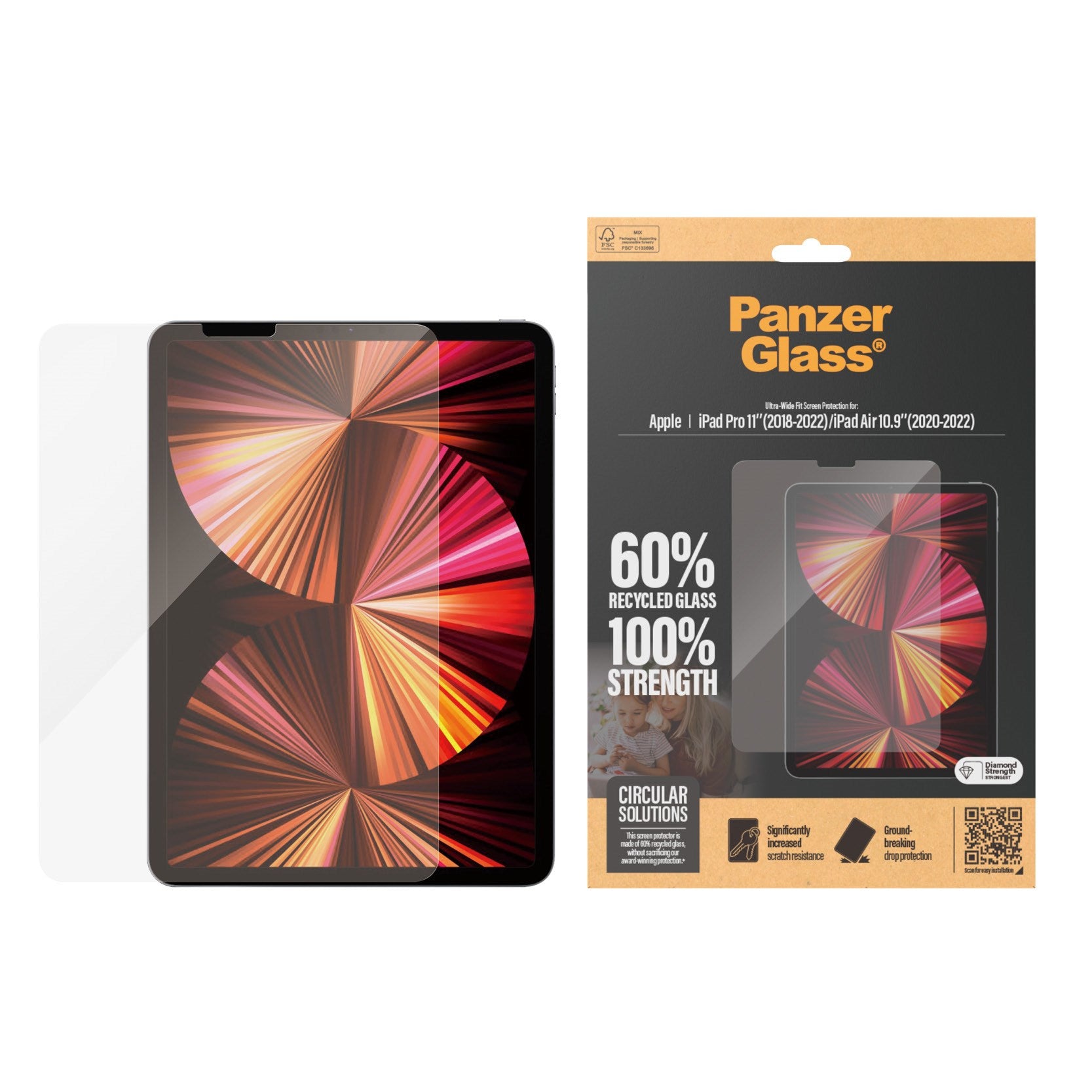 panzerglass-displayschutz-ipad-pro-11-zoll-2018-2022-ipad-air-10-9-zoll-ultra-wi image 2