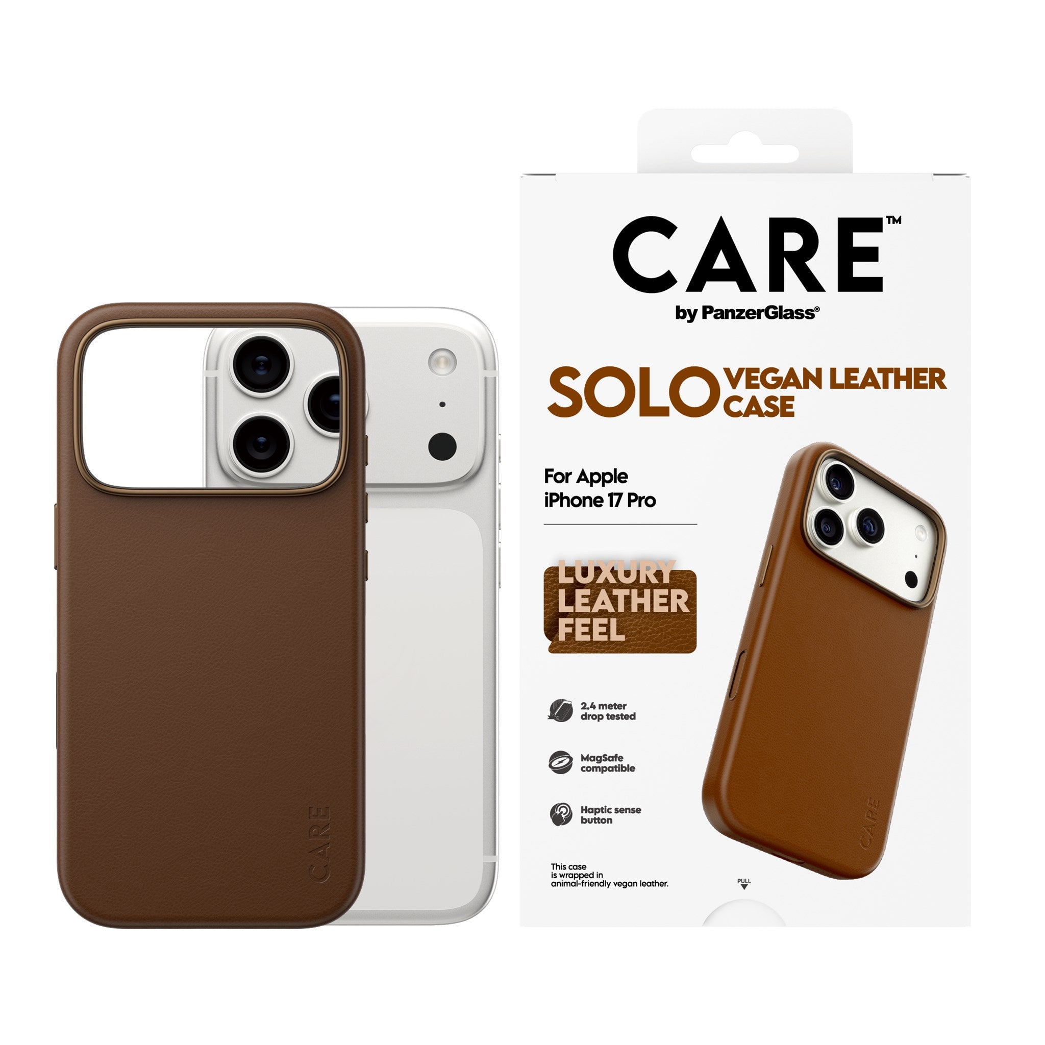 care-by-panzerglass-solo-case-veganes-leder-braun-f-r-iphone-17-pro image 2