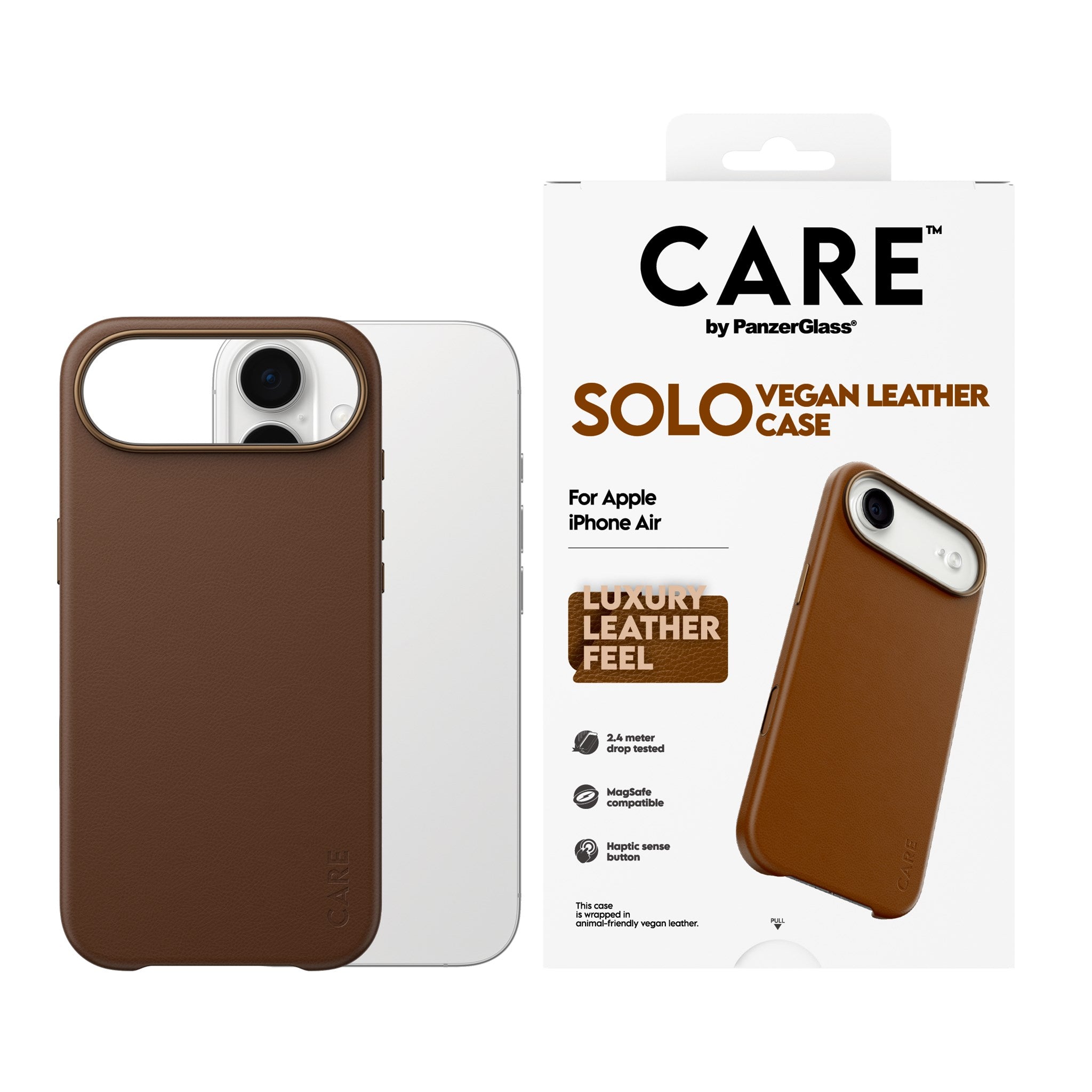 care-by-panzerglass-solo-case-braun-iphone-air-veganes-leder image 2