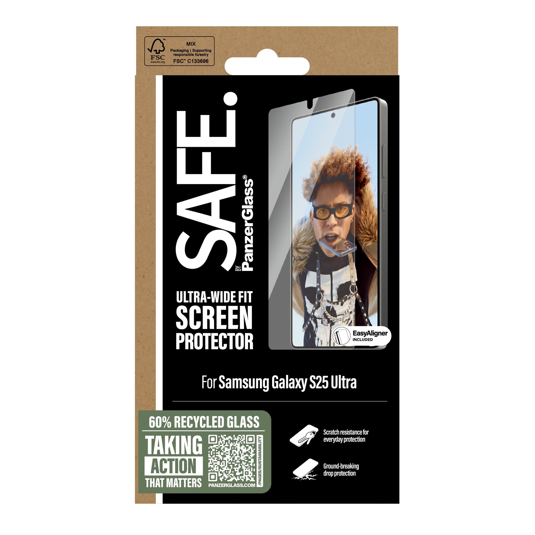 safe-by-panzerglass-displayschutz-samsung-galaxy-s25-ultra-ultra-wide-fit-mit-ea image 3