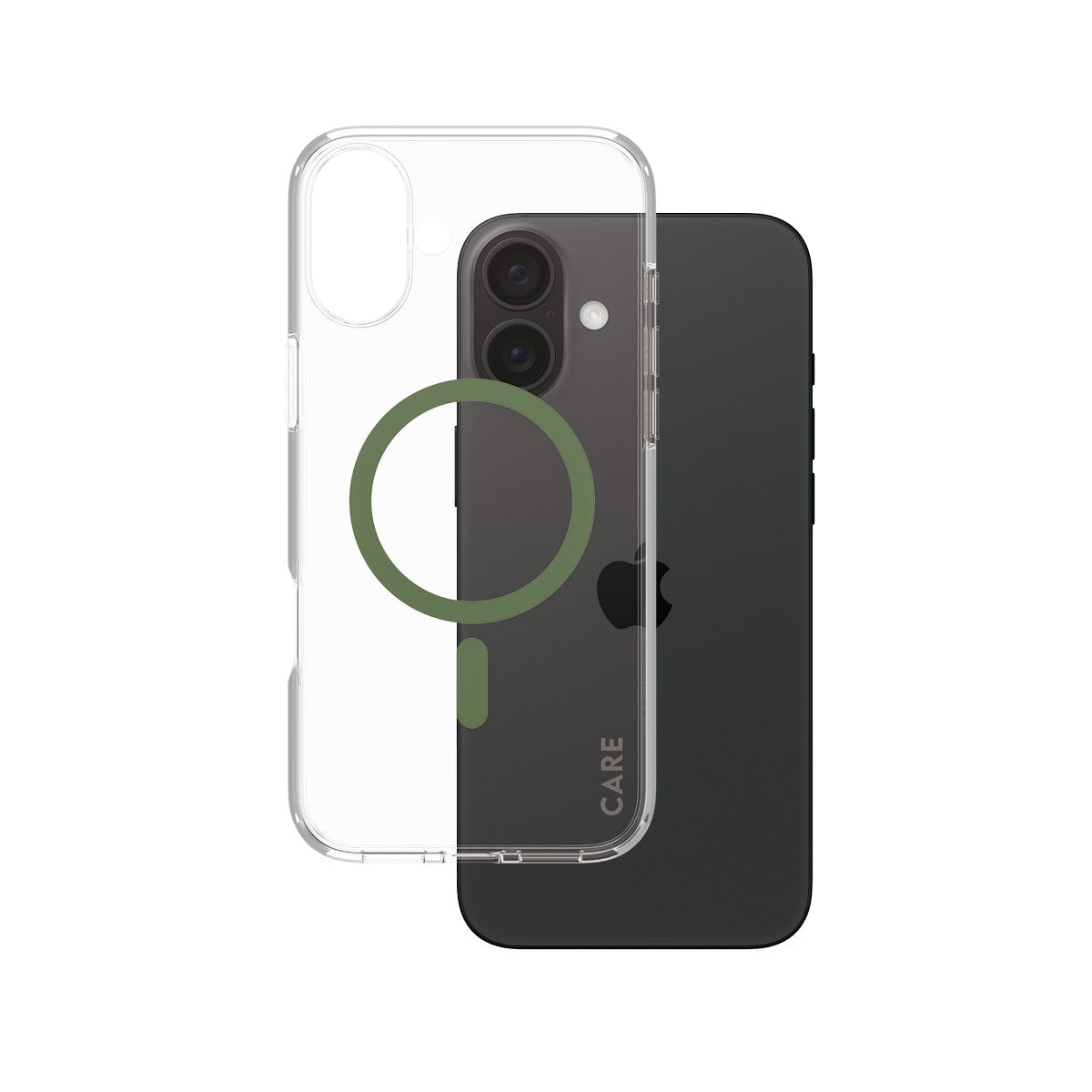 care-by-panzerglass-urban-combat-case-transparent-gr-n-magsafe-iphone-16-plus image 1