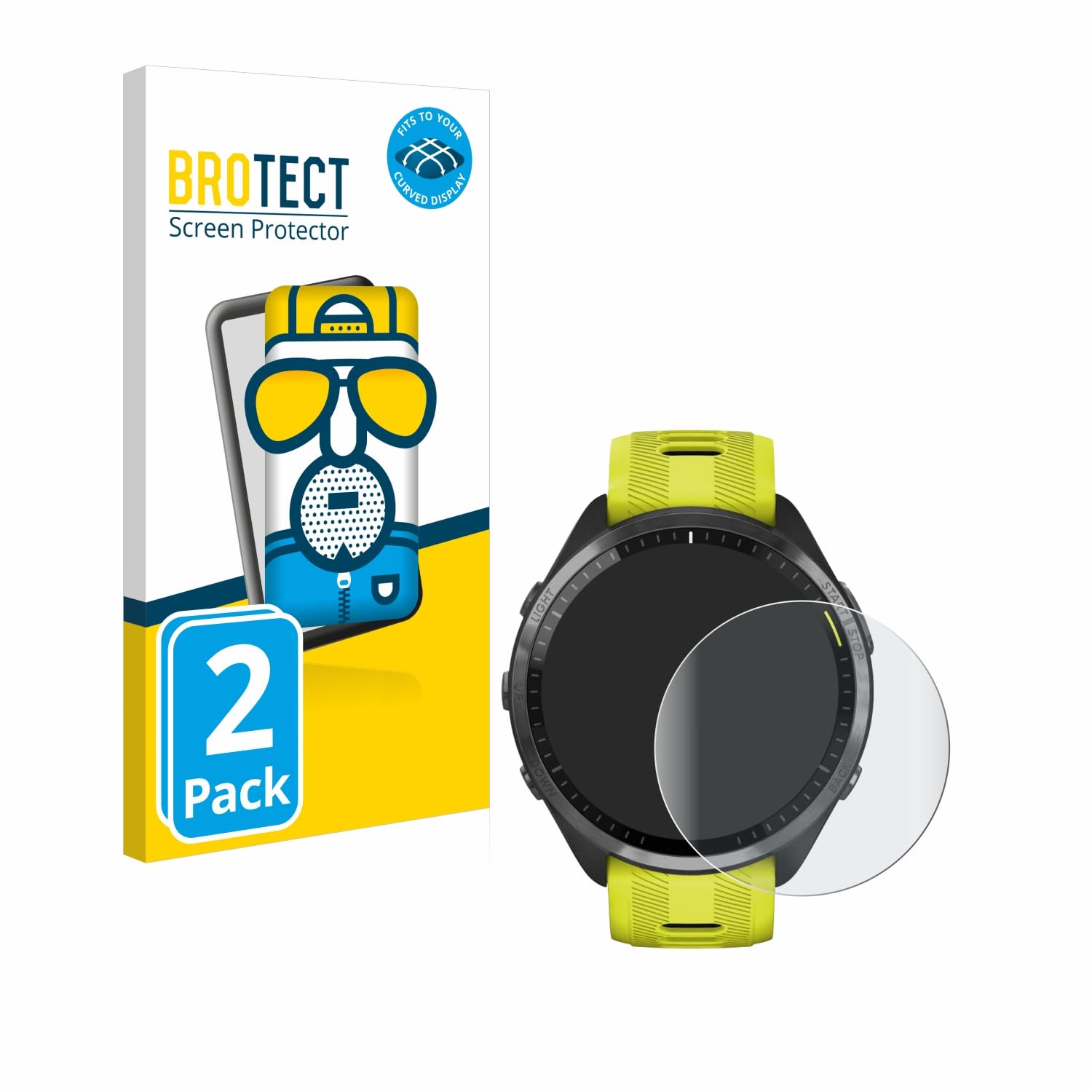 brotect-matt-3d-full-cover-schutzfolie-f-r-garmin-forerunner-965-970-2er-pack image 2