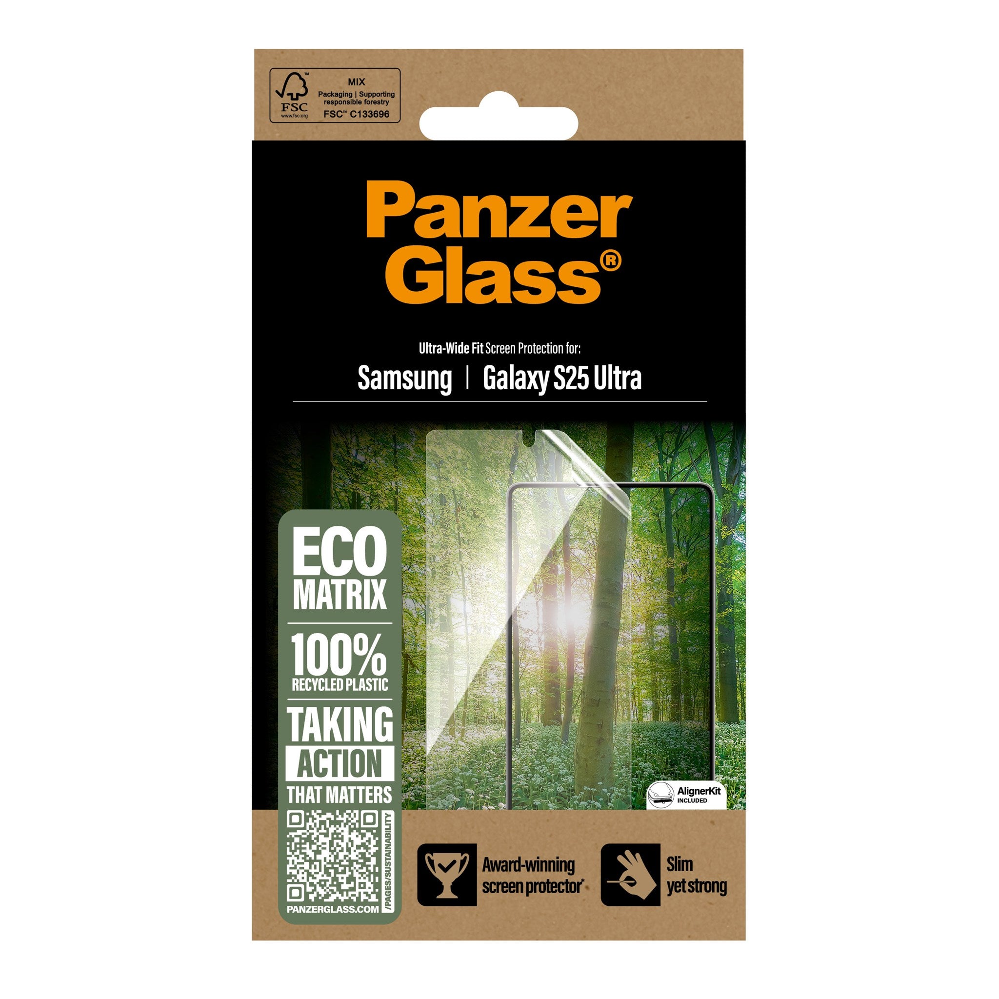 panzerglass-eco-matrix-displayschutz-samsung-galaxy-s25-ultra-ultra-wide-fit image 3