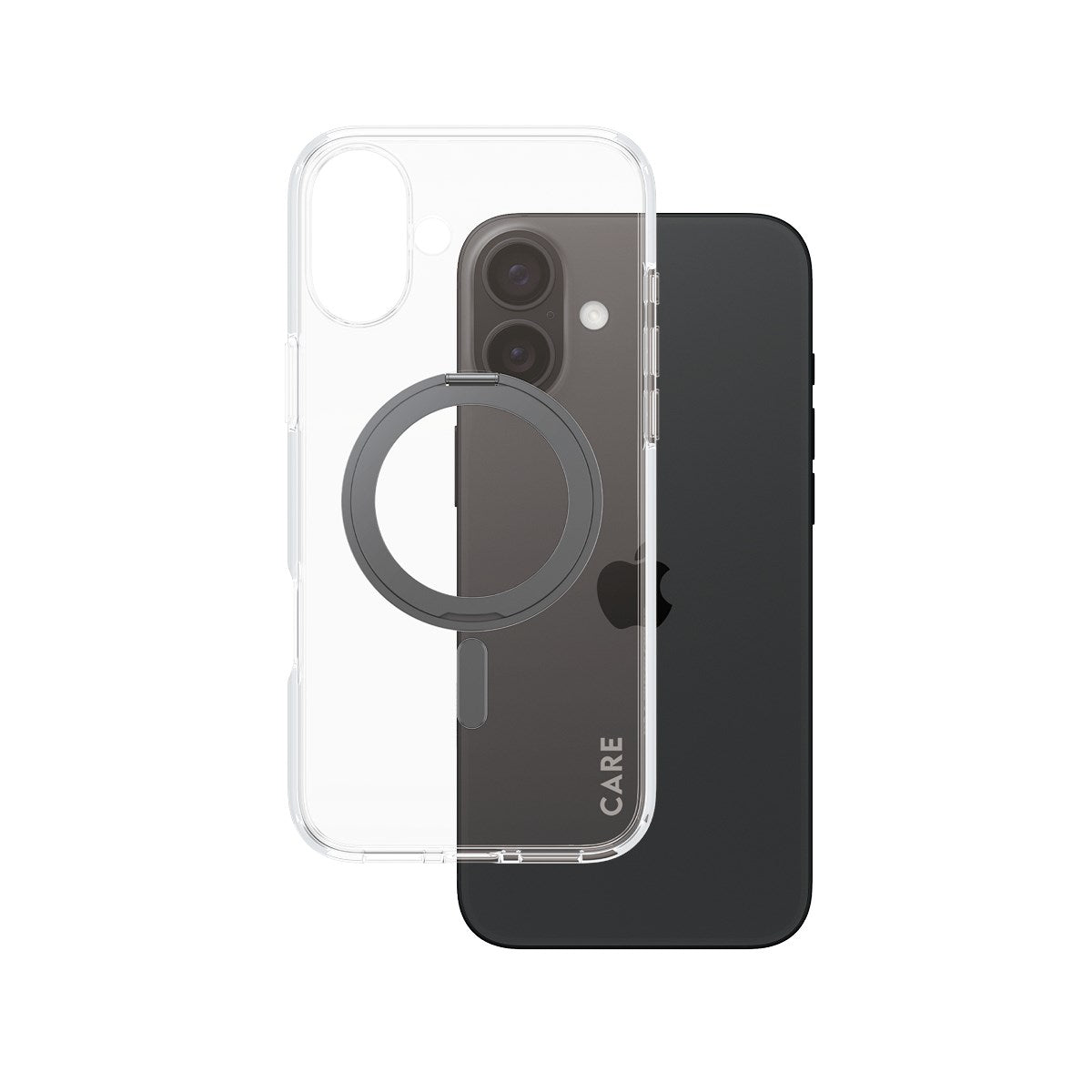 care-by-panzerglass-case-transparent-mit-kickstand-und-magsafe-f-r-iphone-16-plu image 1