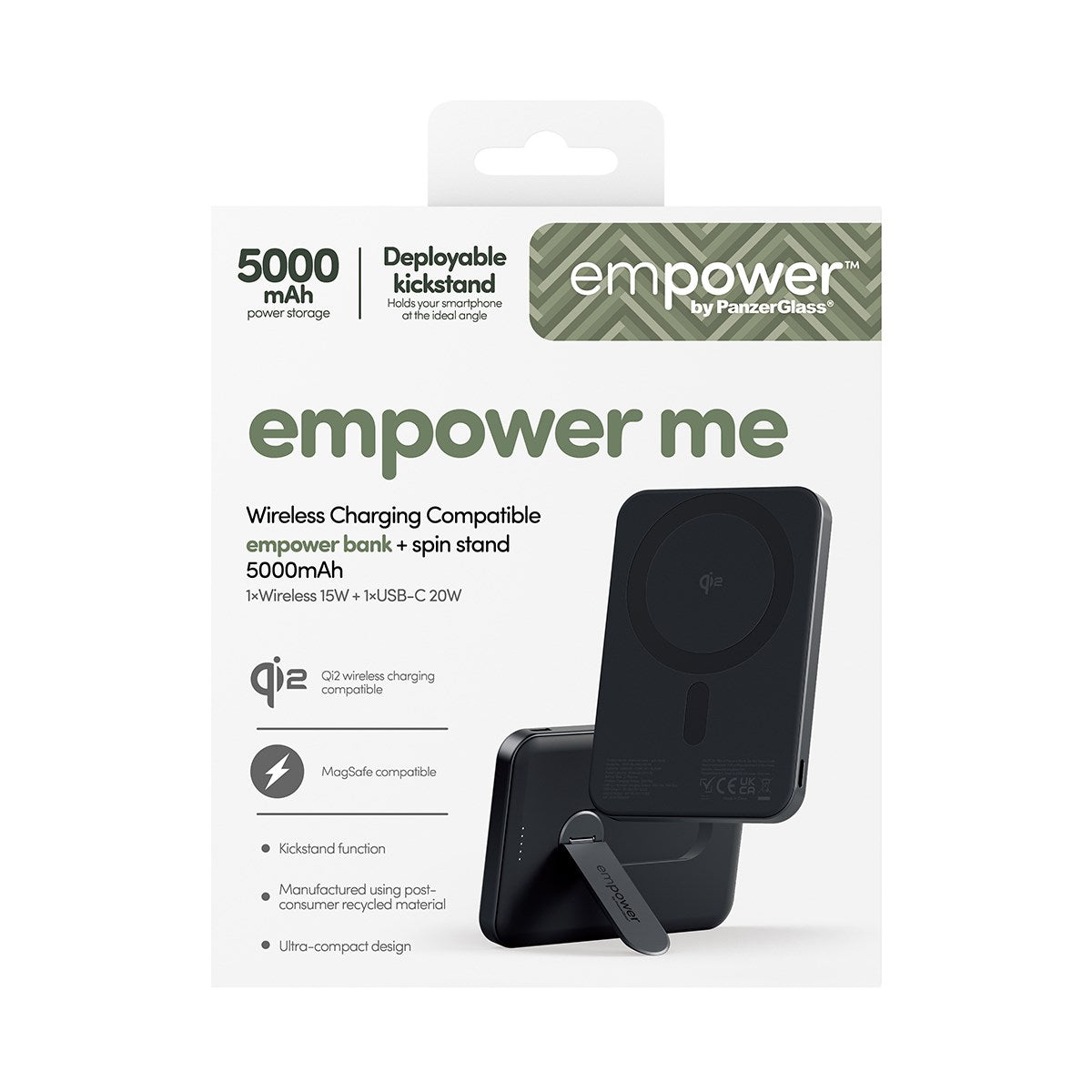 empower-by-panzerglass-powerbank-mit-spin-stand-5000mah-qi2-magsafe-weltall-schw image 3