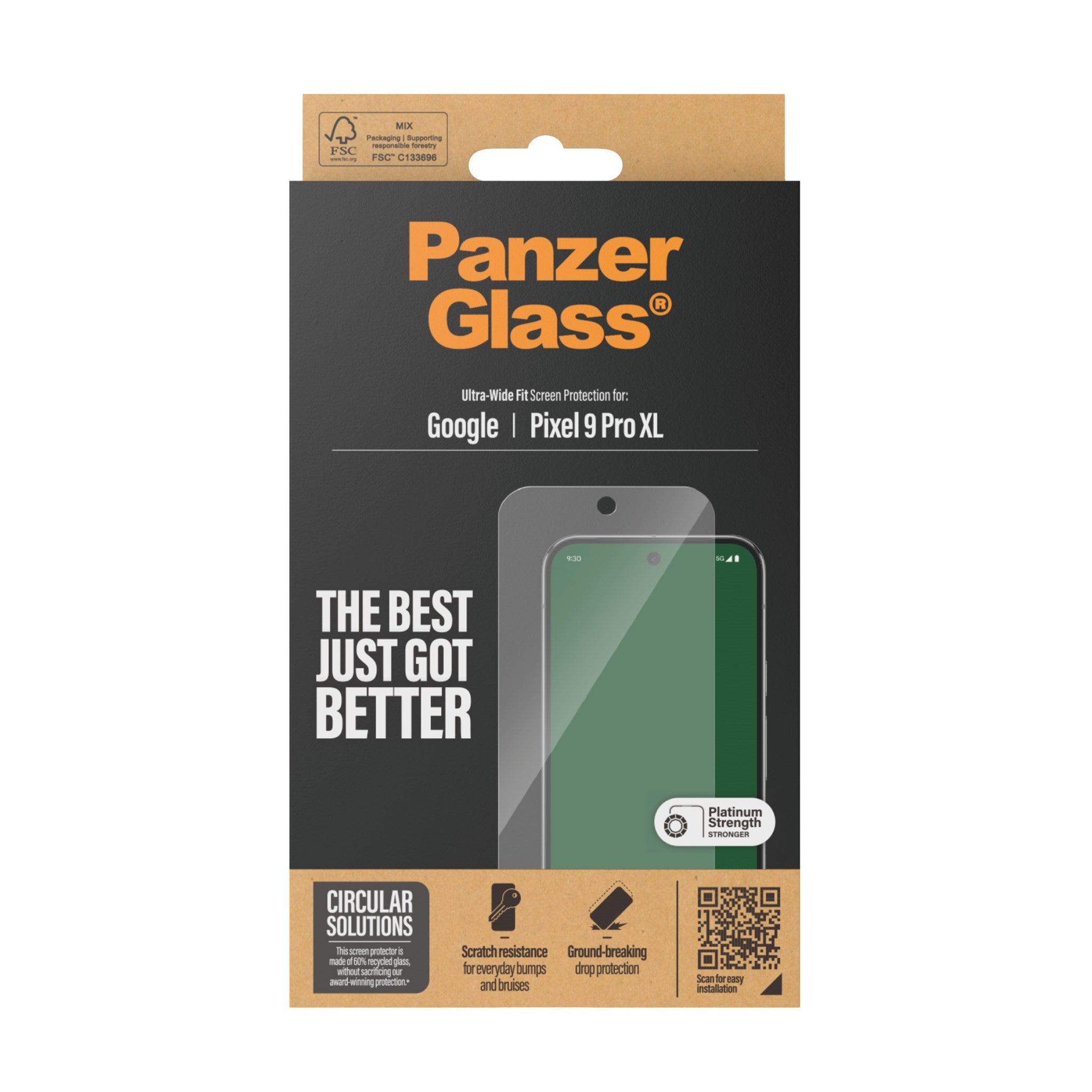 panzerglass-displayschutz-google-pixel-9-pro-xl-hartglas-ultra-wide-fit image 3
