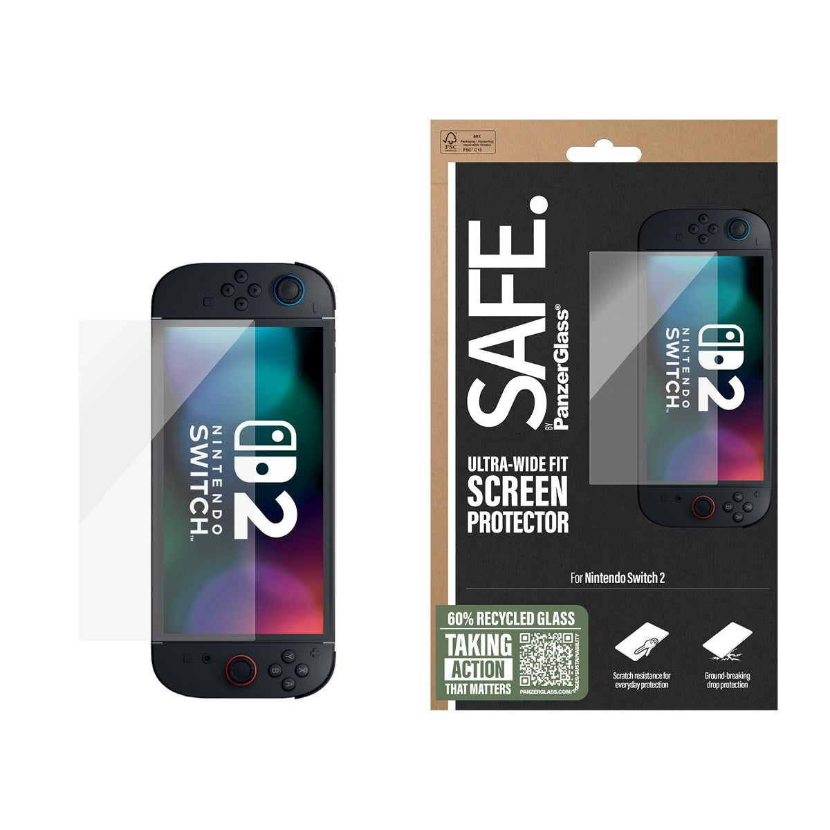 safe-by-panzerglass-displayschutz-f-r-nintendo-switch-2-ultra-wide-fit image 2