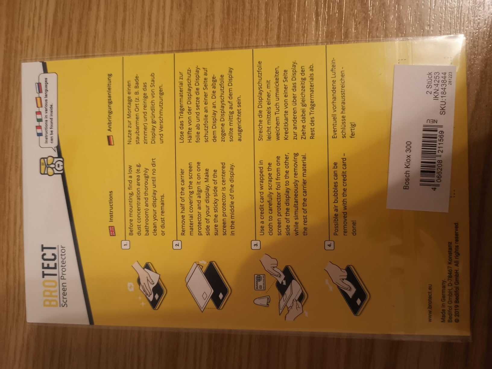 Gute Folie, Fingerspitzen nötig