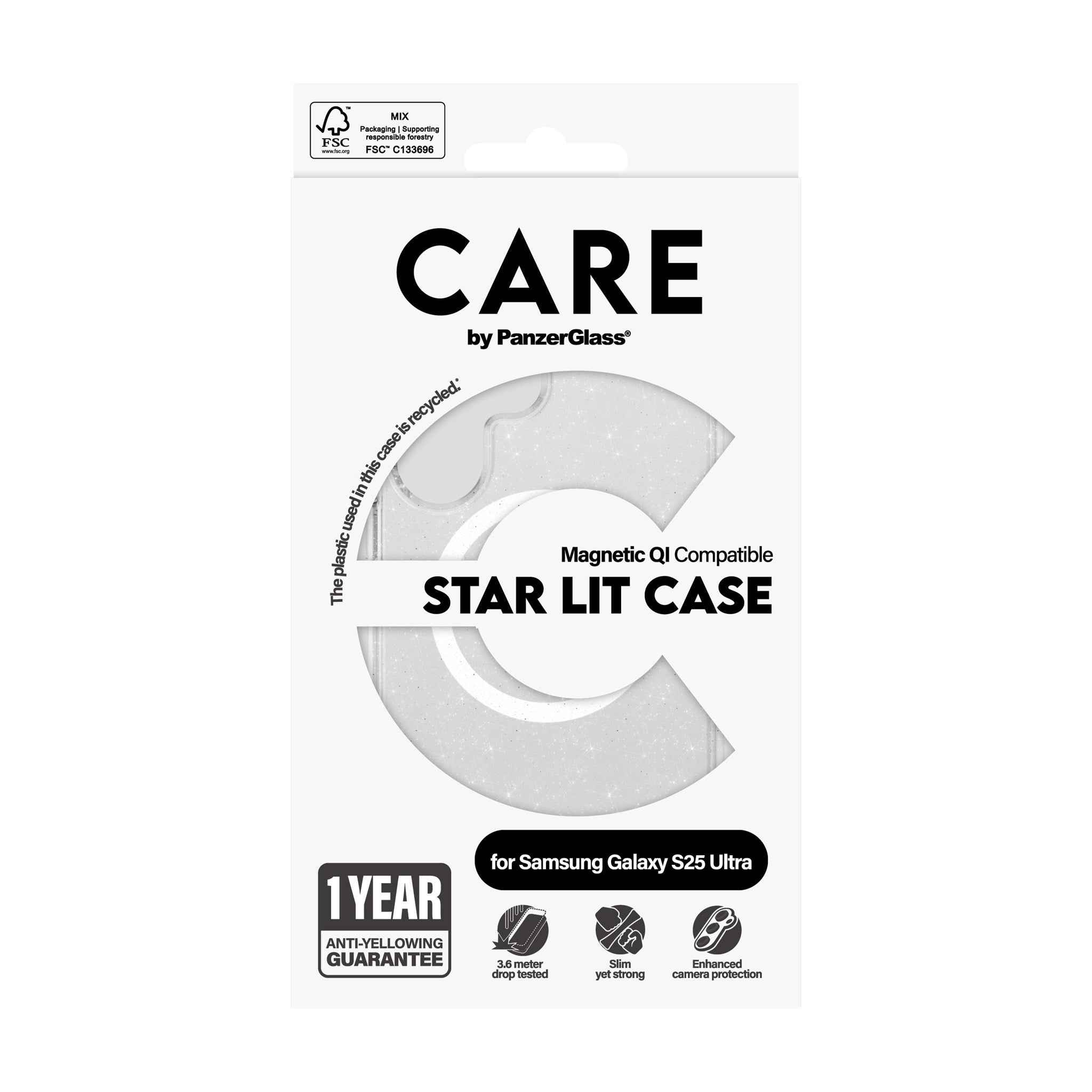 care-by-panzerglass-star-lit-case-wei-qi-kompatibel-samsung-galaxy-s25-ultra image 3