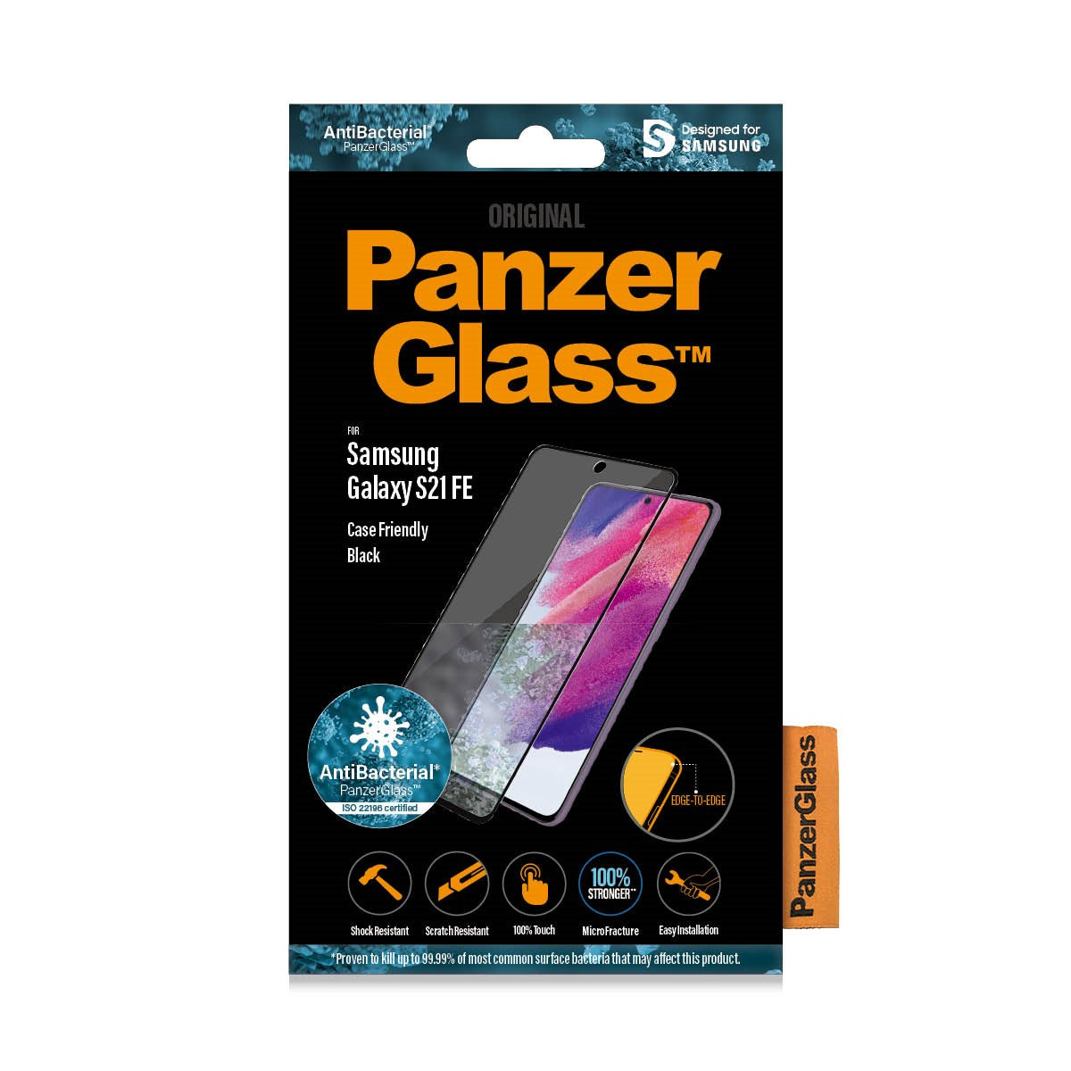 panzerglass-displayschutz-samsung-galaxy-s21-fe-case-friendly image 2
