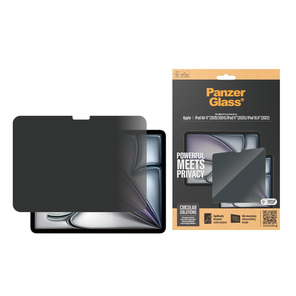 panzerglass-2-way-privacy-displayschutz-ipad-air-11-ipad-11-ipad-10-9-ultra-wide image 2
