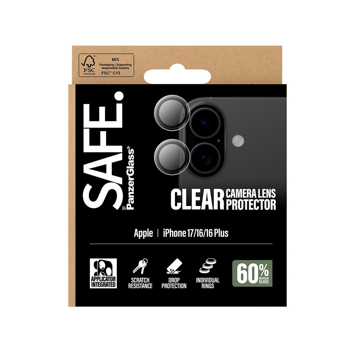 safe-by-panzerglass-kameraschutz-transparent-iphone-17-16-16-plus image 3
