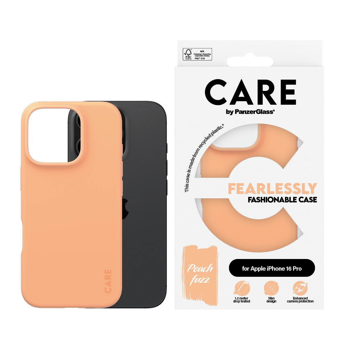 care-by-panzerglass-case-peachy-iphone-16-pro image 2