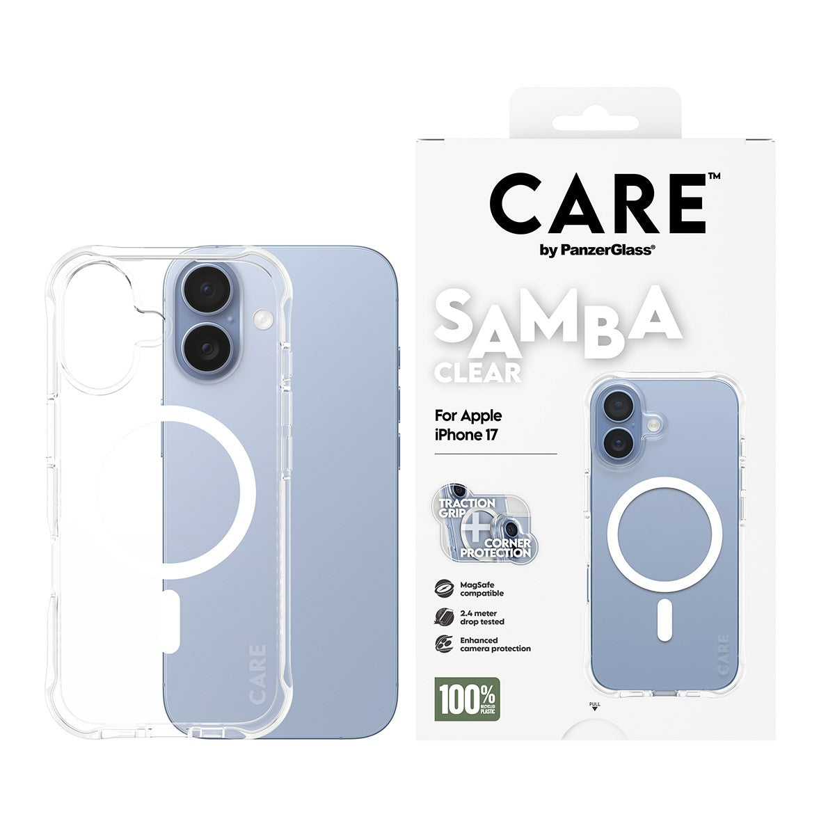 care-by-panzerglass-samba-case-transparent-mit-wei-magsafe-f-r-apple-iphone-17 image 2
