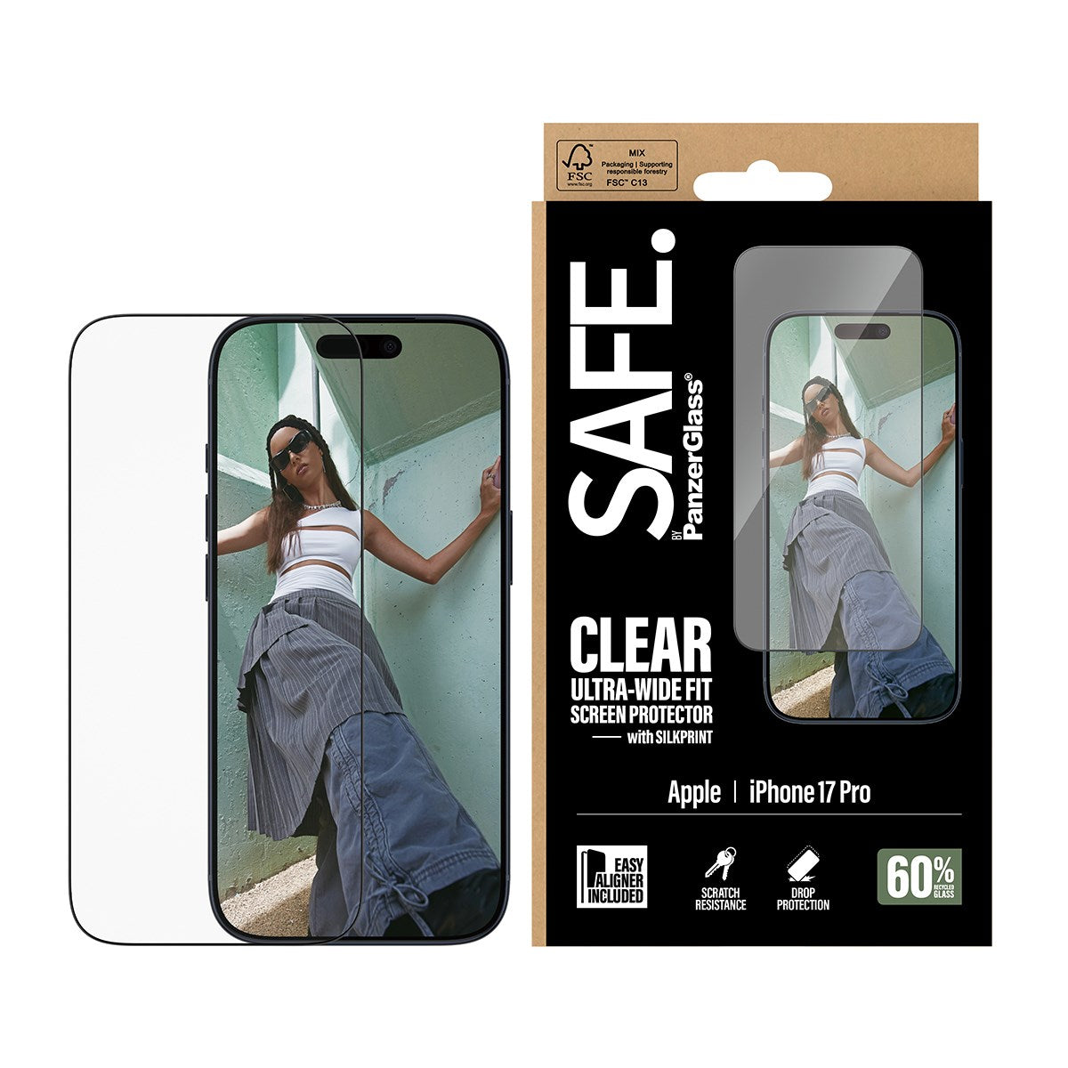 safe-by-panzerglass-displayschutz-iphone-17-pro-ultra-wide-fit-mit-easyaligner image 2