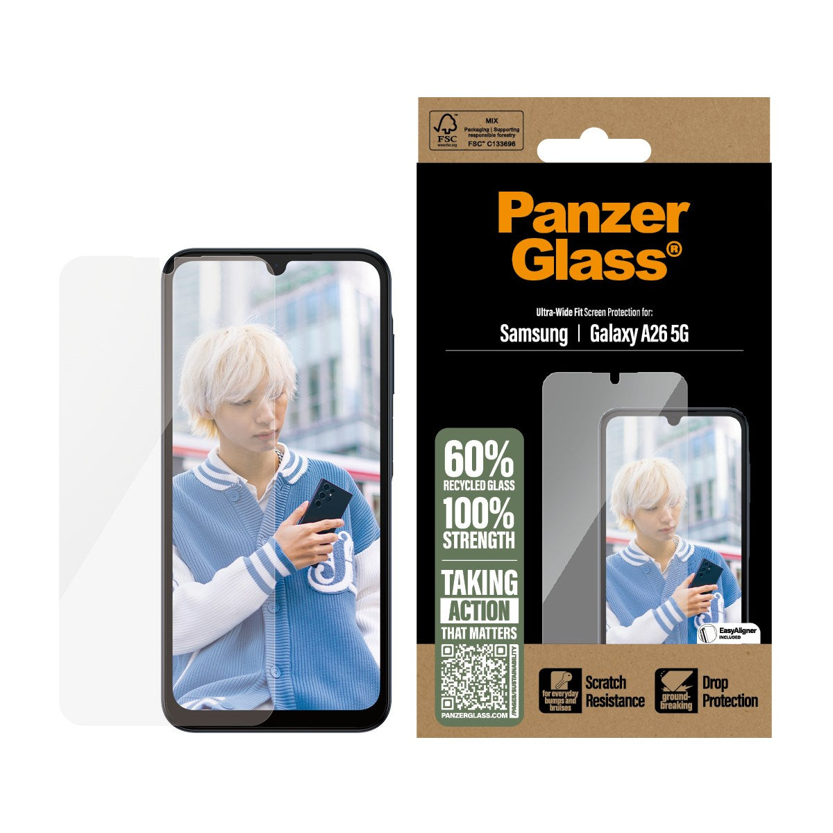 panzerglass-displayschutz-samsung-galaxy-a26-5g-ultra-wide-fit image 2