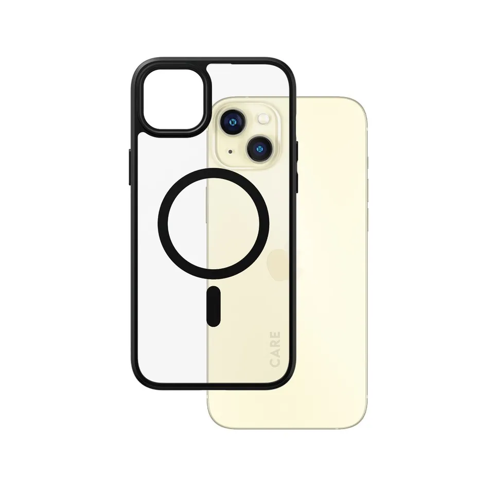 care-by-panzerglass-urban-combat-case-transparent-mit-schwarz-magsafe-iphone-15--3 image 1