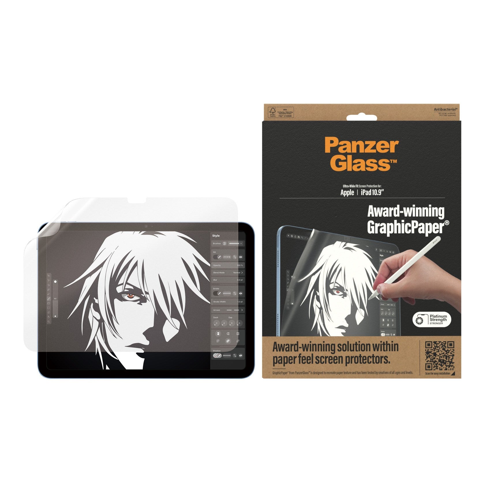 panzerglass-graphicpaper-displayschutz-ipad-10-9-zoll-2022-ultra-wide-fit image 2