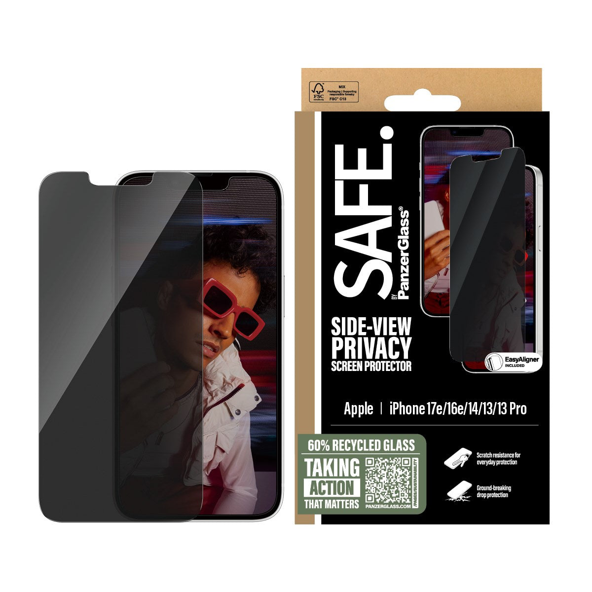 safe-by-panzerglass-2-way-privacy-displayschutz-iphone-17e-16e-14-13-13-pro-ultr image 2