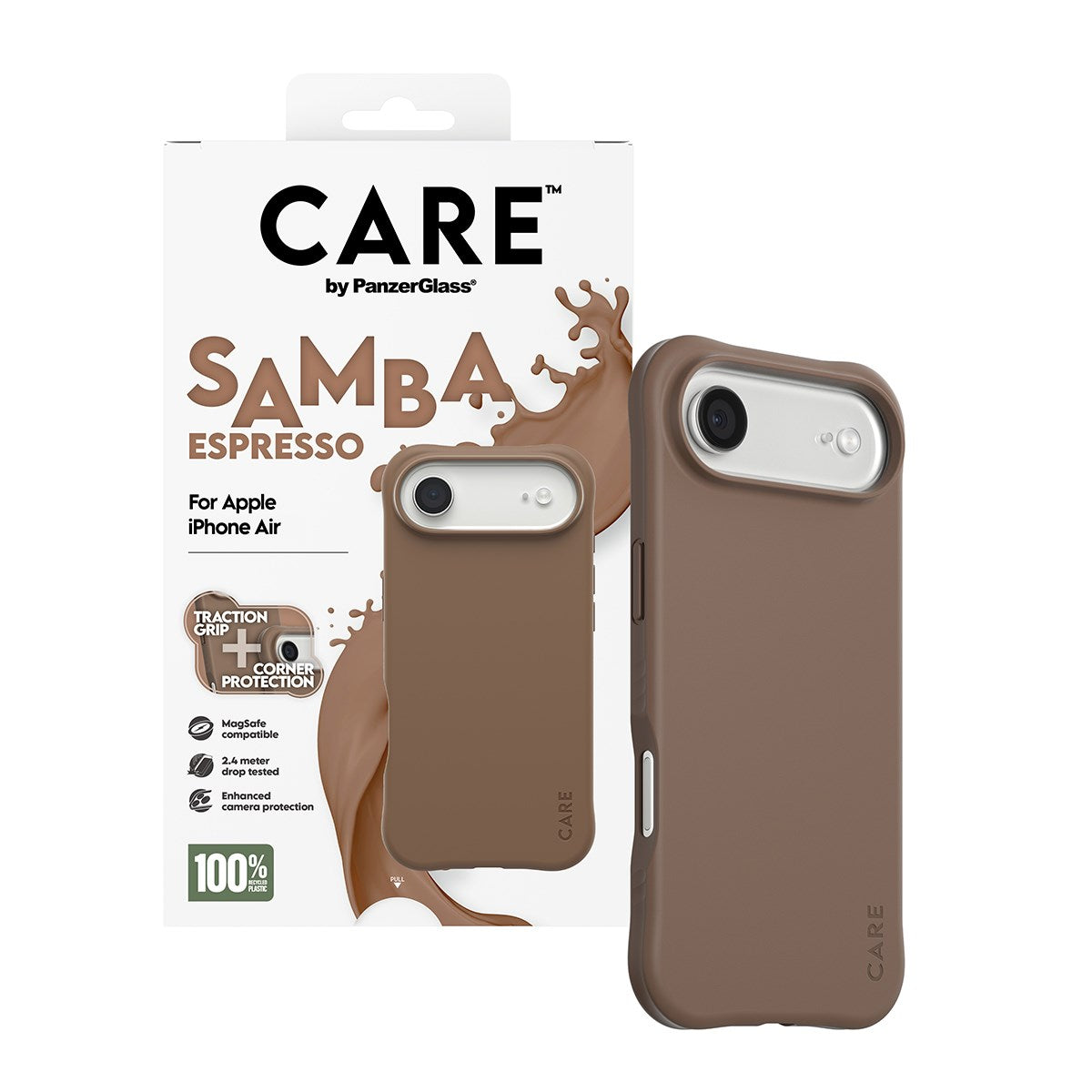 care-by-panzerglass-samba-case-espresso-magsafe-iphone-air image 5
