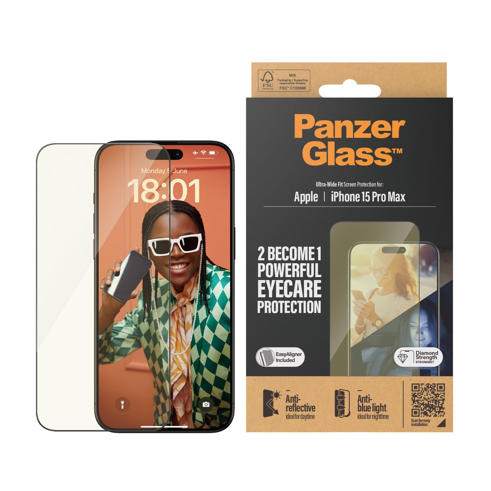 panzerglass-eyecare-displayschutz-ultra-wide-fit-f-r-iphone-15-pro-max image 2