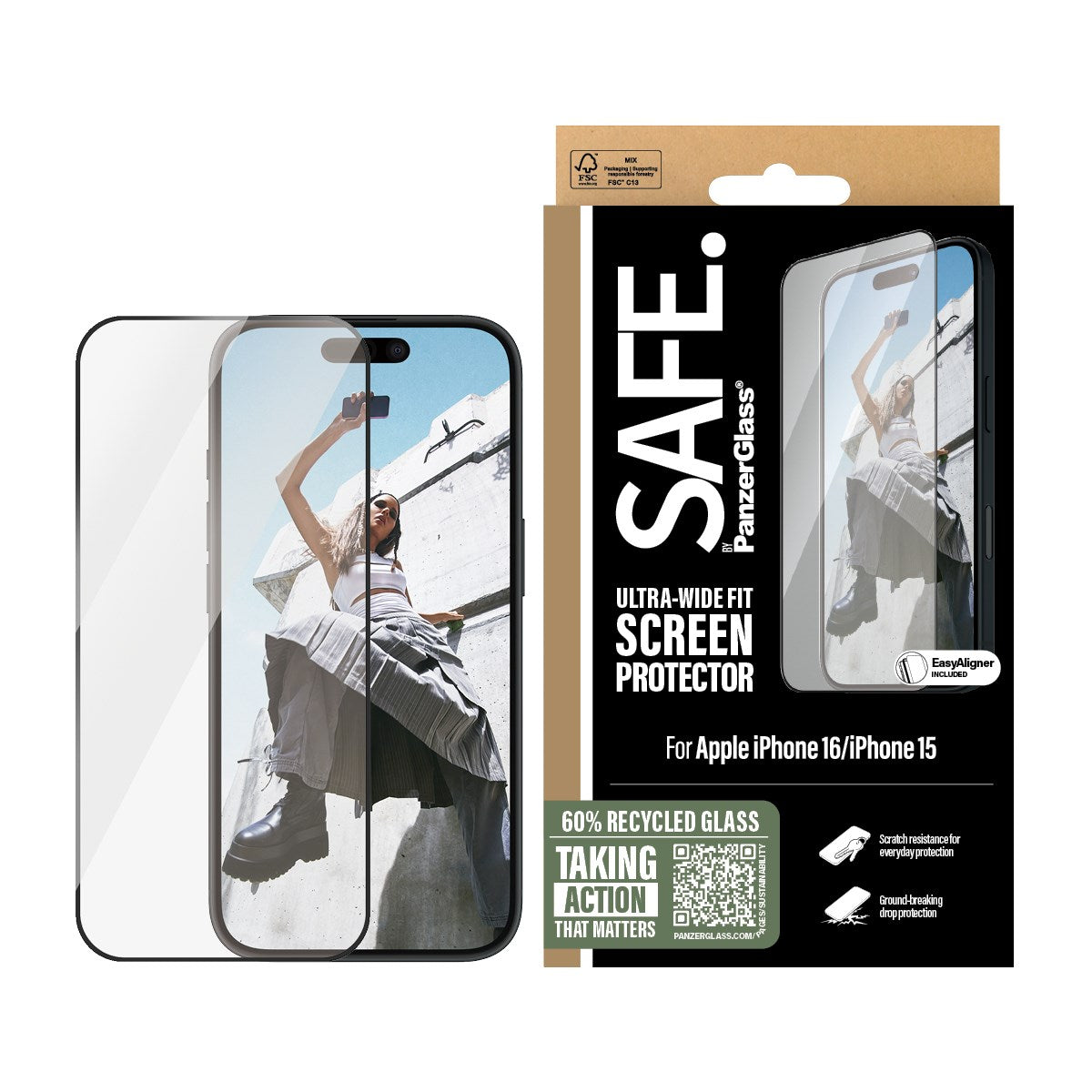 safe-by-panzerglass-displayschutz-ultra-wide-fit-f-r-iphone-16-15 image 2