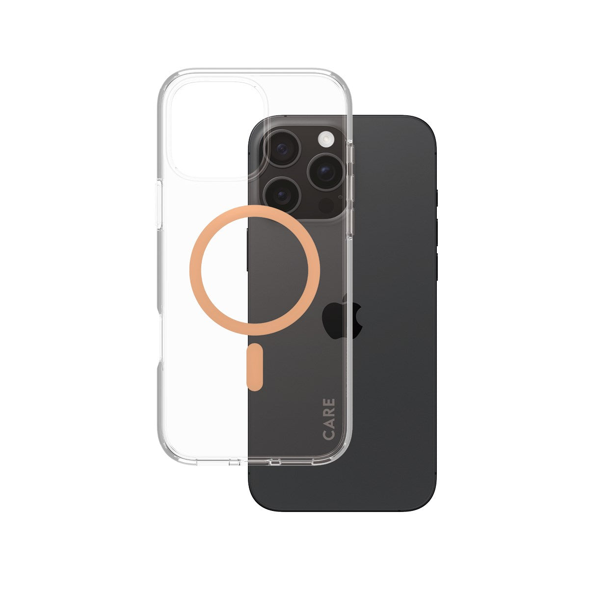 care-by-panzerglass-urban-combat-case-transparent-peachy-magsafe-iphone-16-pro-m image 1