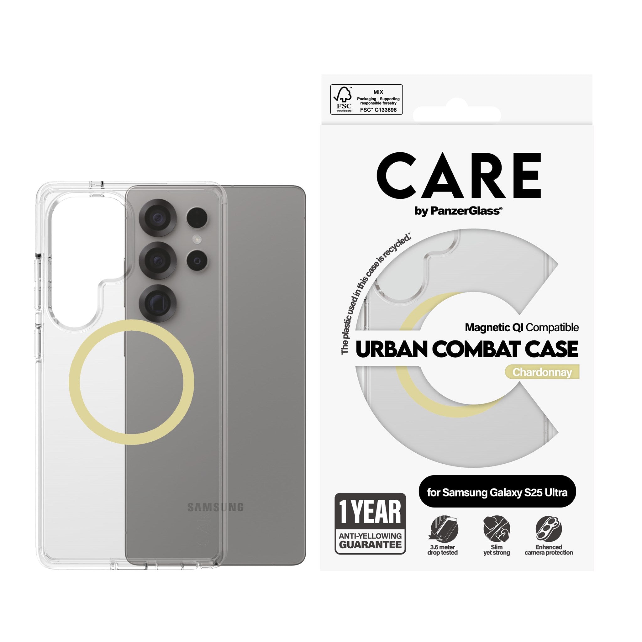 care-by-panzerglass-urban-combat-case-transparent-chardonnay-qi-f-r-samsung-gala image 2