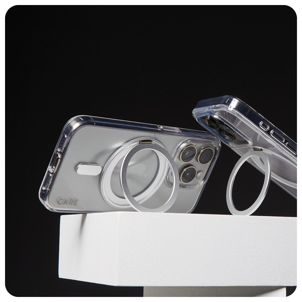 care-by-panzerglass-case-transparent-mit-silber-kickstand-und-magsafe-iphone-16- image 5