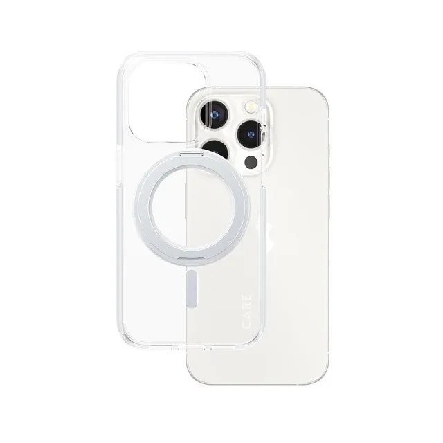 care-by-panzerglass-case-transparent-mit-silber-kickstand-und-magsafe-f-r-iphone-2 image 1