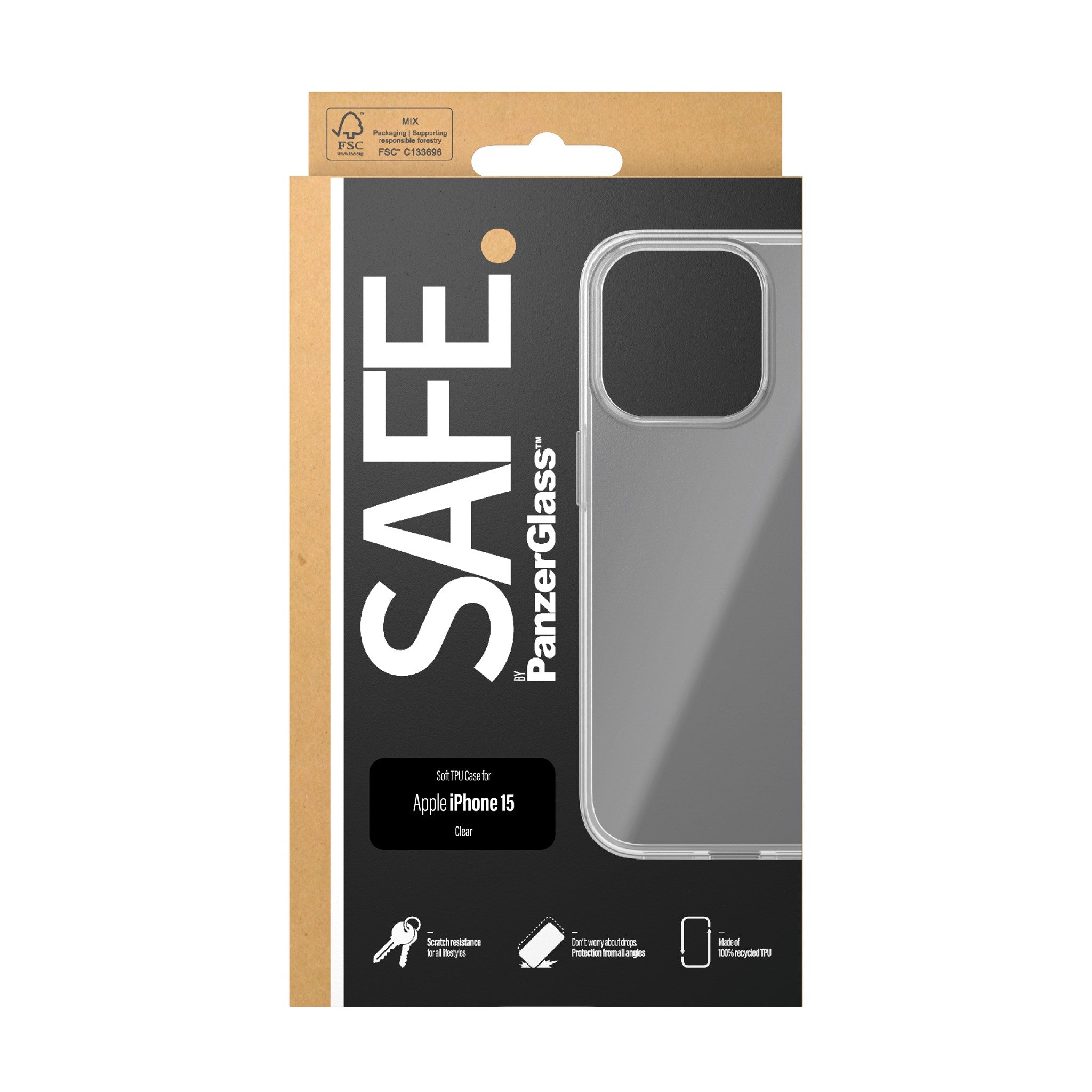 safe-by-panzerglass-tpu-case-transparent-iphone-15 image 3