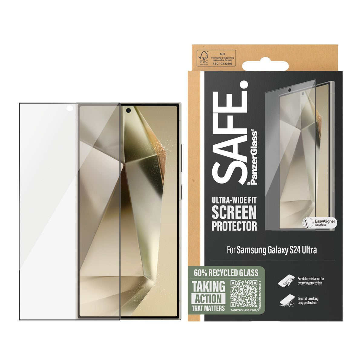 safe-by-panzerglass-displayschutz-ultra-wide-fit-mit-easyaligner-f-r-samsung-gal image 2