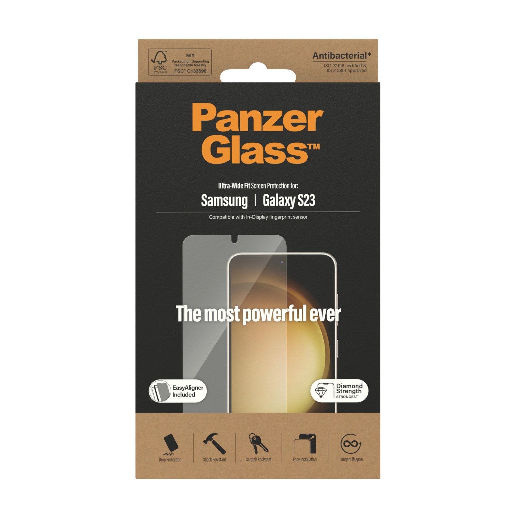 panzerglass-displayschutz-f-r-samsung-galaxy-s23-ultra-wide-fit-mit-easyaligner image 3