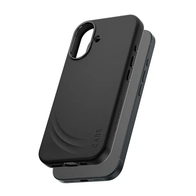 care-by-panzerglass-flow-case-schwarz-mit-haptic-button-und-magsafe-apple-iphone image 1