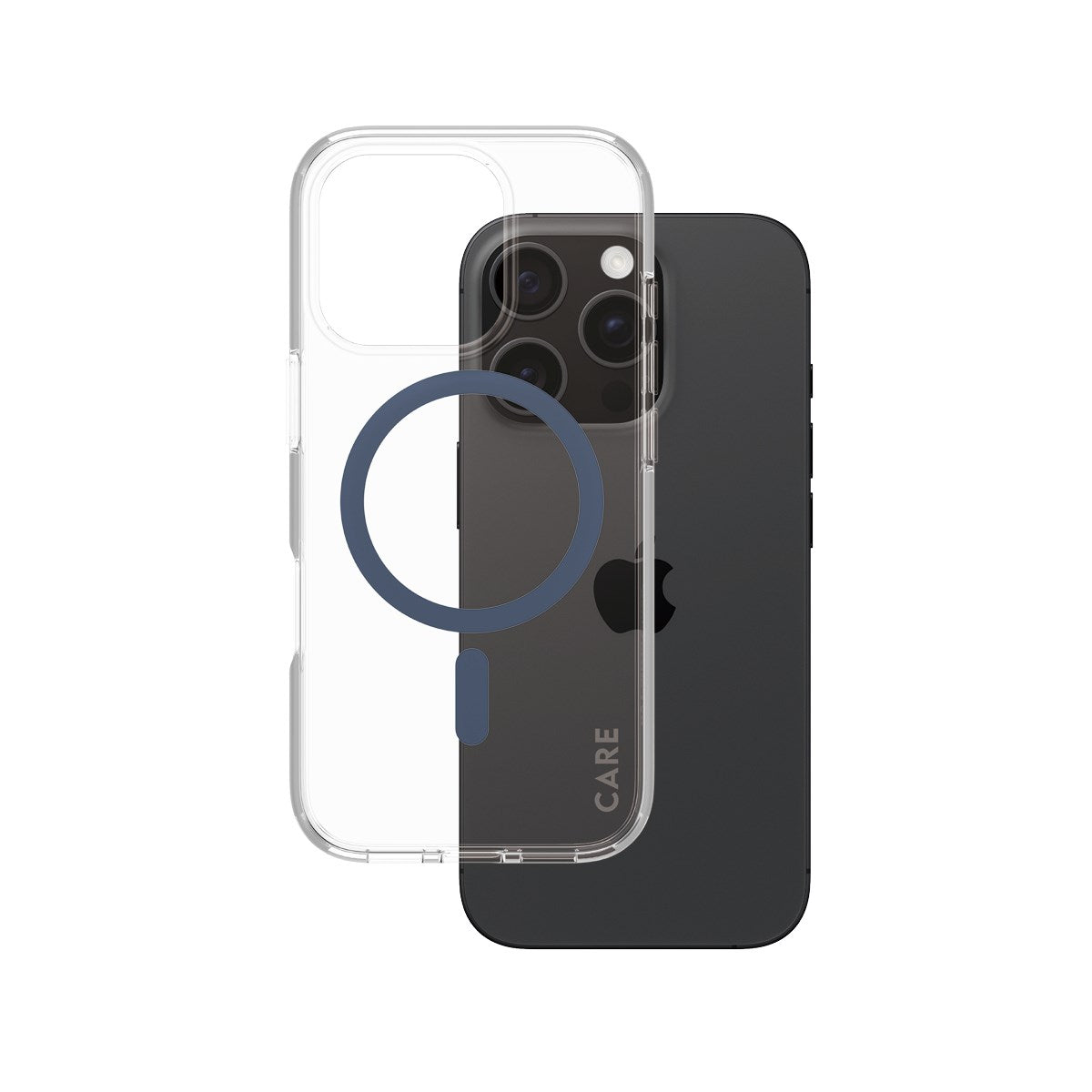 care-by-panzerglass-urban-combat-case-transparent-blau-magsafe-iphone-16-pro image 1