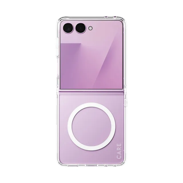 care-by-panzerglass-urban-combat-case-transparent-weiss-qi-samsung-galaxy-z-flip image 1