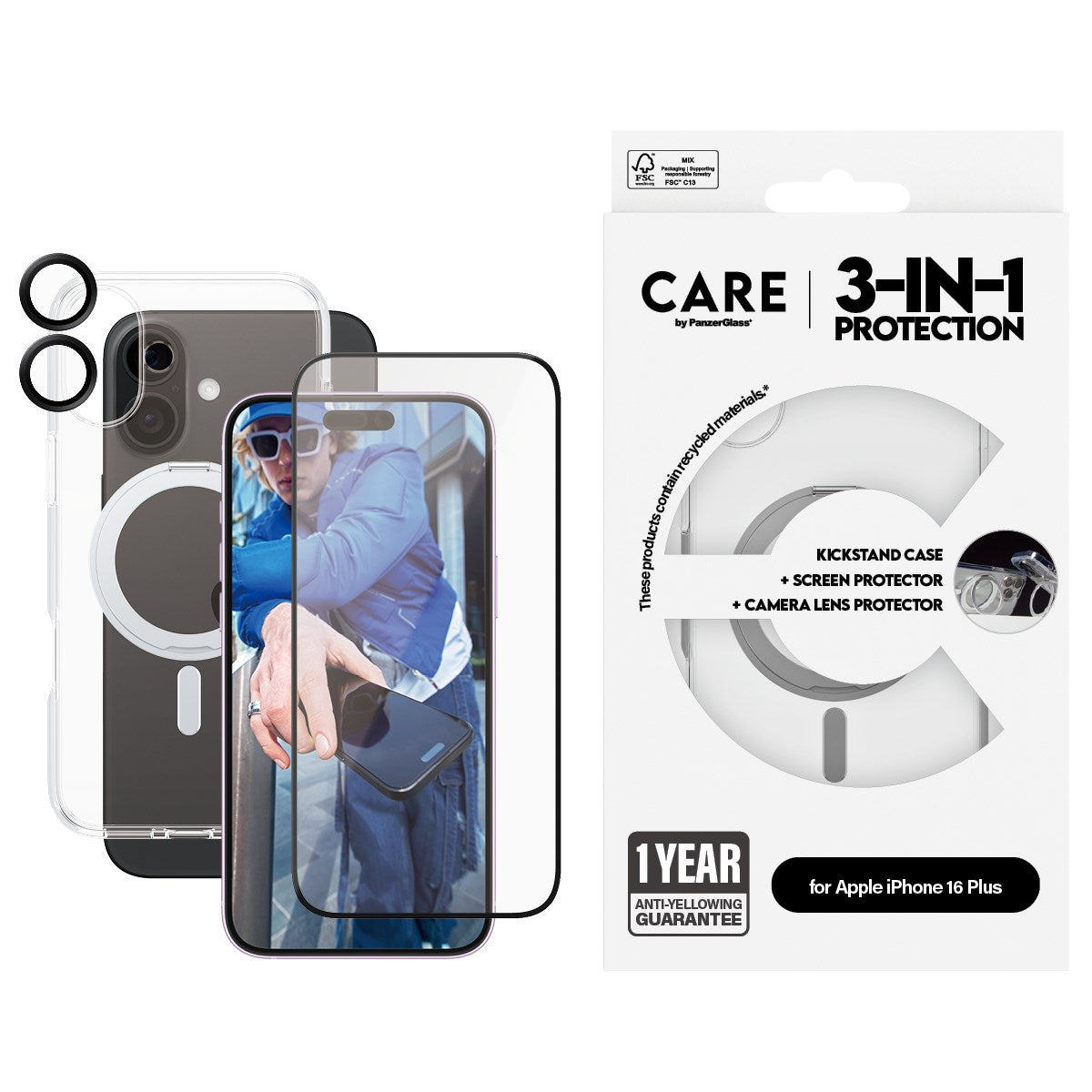 care-by-panzerglass-3-in-1-ceramic-set-iphone-16-plus image 2
