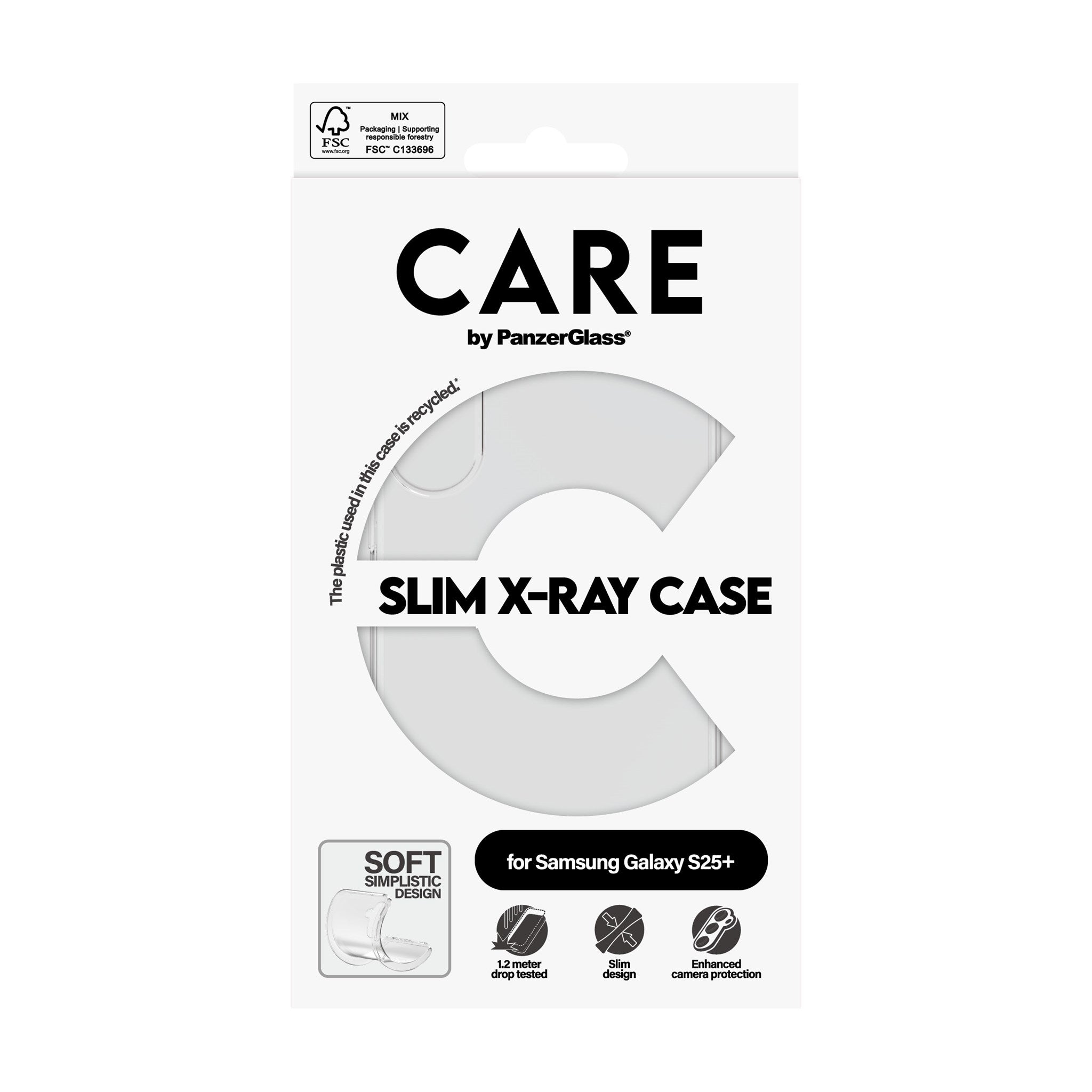 care-by-panzerglass-x-ray-case-samsung-galaxy-s25-transparent image 3