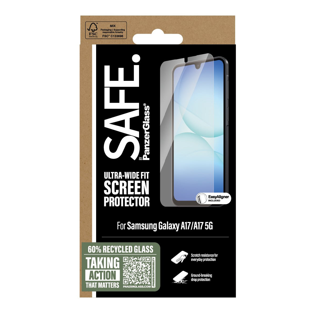 safe-by-panzerglass-displayschutz-f-r-samsung-galaxy-a17-a17-5g-ultra-wide-fit-m image 3