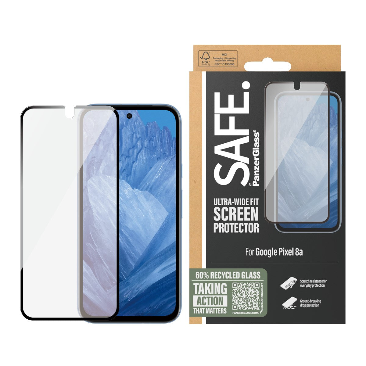 safe-by-panzerglass-displayschutz-google-pixel-8a-ultra-wide-fit image 2